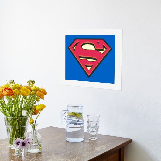 Superman S-Shield | Klassieke Logo Folie Afdrukken (Laag (Keuken))