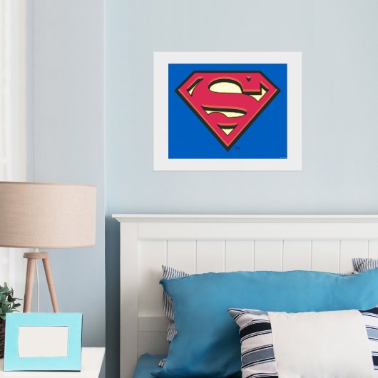 Superman S-Shield | Klassieke Logo Folie Afdrukken (Insitu (Slaapkamer))