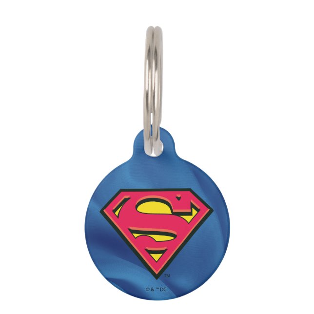 Superman S-Shield | Klassieke Logo Huisdierpenning (Voorkant)