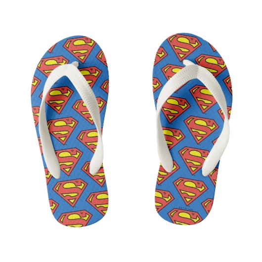 Superman S-Shield | Klassieke Logo Kinder Teenslippers (Voetbed)
