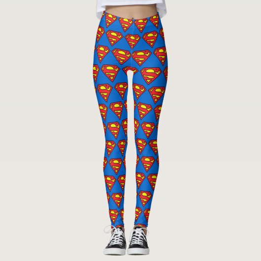 Superman S-Shield | Klassieke Logo Leggings (Voorkant)
