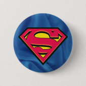 Superman S-Shield | Klassieke Logo Ronde Button 5,7 Cm (Voorkant)