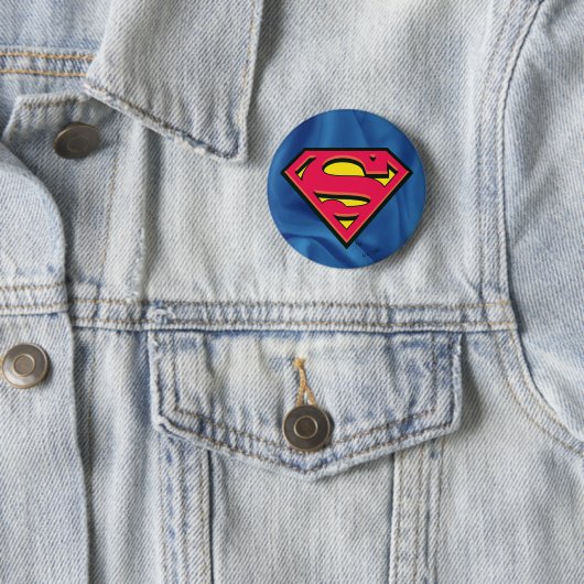 Superman S-Shield | Klassieke Logo Ronde Button 5,7 Cm (In situ)