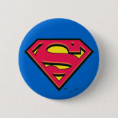 Superman S-Shield | Klassieke Logo Ronde Button 5,7 Cm (Voorkant)