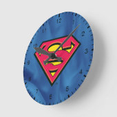 Superman S-Shield | Klassieke Logo Ronde Klok (Hoek)