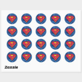 Superman S-Shield | Klassieke Logo Ronde Sticker (Vel)