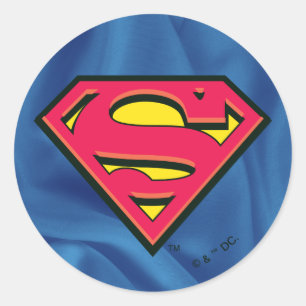 Superman S-Shield   Klassieke Logo Ronde Sticker