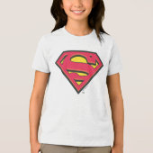 Superman S-Shield | Klassieke Logo Tri-Blend Shirt (Voorkant)
