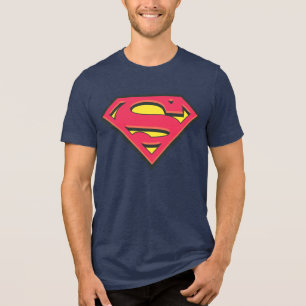 Superman S-Shield Klassieke Logo Tri-Blend Shirt