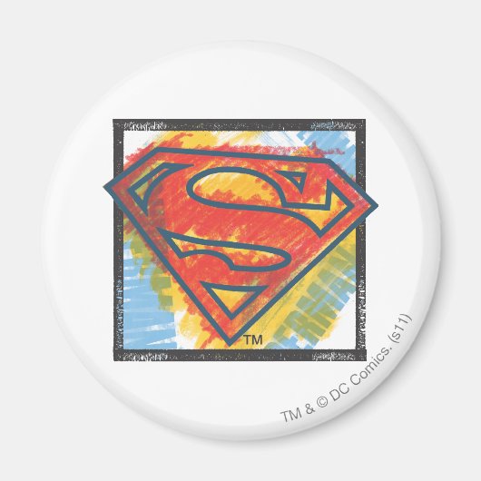 Superman S-Shield | Kleur Logo Magneet (Voorkant)