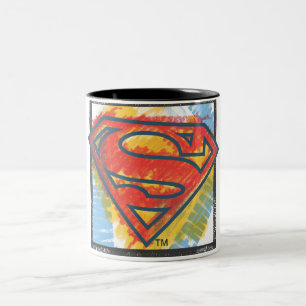 Superman S-Shield   Kleur Logo Tweekleurige Koffiemok
