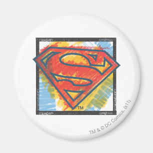 Superman S-Shield  Kleur van de Logo Magneet