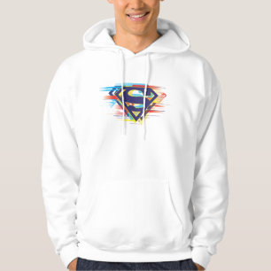 Superman S-Shield   Kleurrijke Logo Hoodie