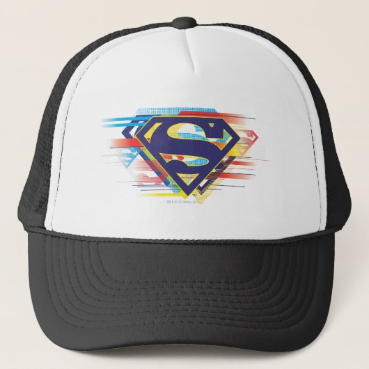 Superman S-Shield | Kleurrijke Logo Trucker Pet (Voorkant)