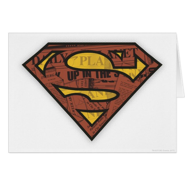 Superman S-Shield | Krantenpapier Logo (Voorkant Horizontaal)