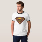 Superman S-Shield | Krantenpapier Logo T-shirt (Voorkant volledig)
