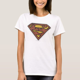 Superman S-Shield   Krantenpapier Logo T-shirt