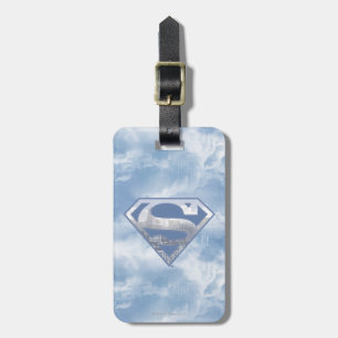 Superman S-Shield Light Blue City Logo Bagagelabel