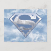 Superman S-Shield | Light Blue City Logo Briefkaart (Voorkant)