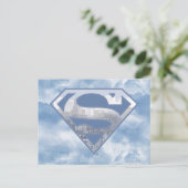 Superman S-Shield | Light Blue City Logo Briefkaart (Staand voorkant)