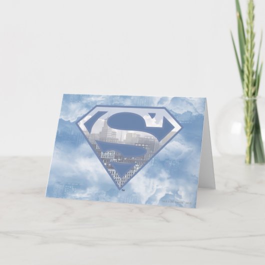 Superman S-Shield | Light Blue City Logo Kaart (Voorkant)