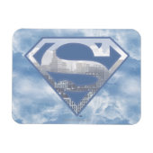 Superman S-Shield | Light Blue City Logo Magneet (Horizontaal)