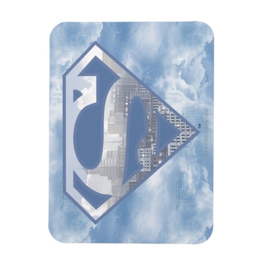Superman S-Shield | Light Blue City Logo Magneet (Verticaal)