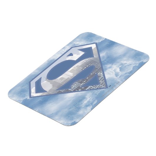 Superman S-Shield | Light Blue City Logo Magneet (Linkerzijde)