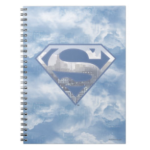 Superman S-Shield Light Blue City Logo Notitieboek