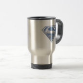 Superman S-Shield | Light Blue City Logo Reisbeker (Voorkant rechts)