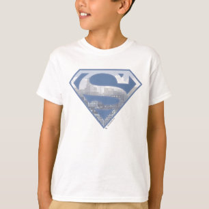 Superman S-Shield   Light Blue City Logo T-shirt