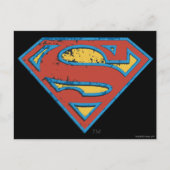 Superman S-Shield | Logo blauwe omtrek Briefkaart (Voorkant)