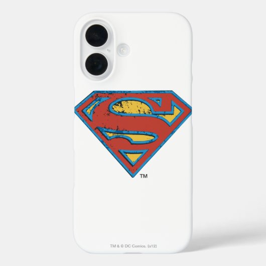 Superman S-Shield | Logo blauwe omtrek Case-Mate iPhone Case (Achterkant)