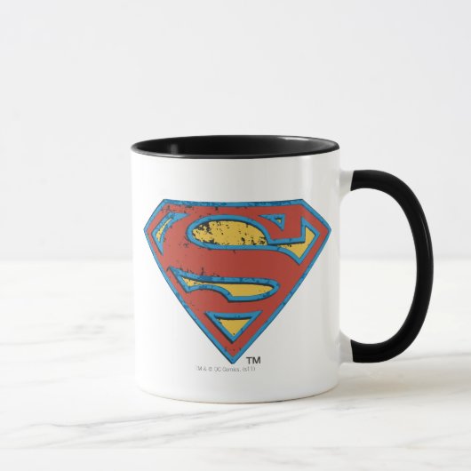Superman S-Shield | Logo blauwe omtrek Mok (Rechts)
