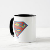 Superman S-Shield | Logo blauwe omtrek Mok (Voorkant links)