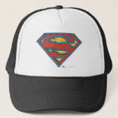 Superman S-Shield | Logo blauwe omtrek Trucker Pet (Voorkant)