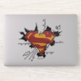 Superman S-Shield   Logo gebroken metaal Sticker