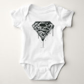 Superman S-Shield | Logo gefragmenteerd platform Romper (Voorkant)
