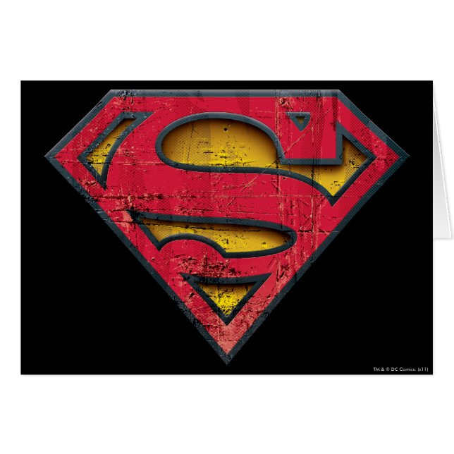 Superman S-Shield | Logo in nood (Voorkant Horizontaal)
