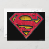 Superman S-Shield | Logo in nood Briefkaart (Voorkant / Achterkant)