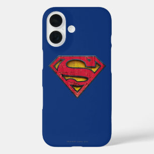 Superman S-Shield Logo in nood iPhone 16 Hoesje