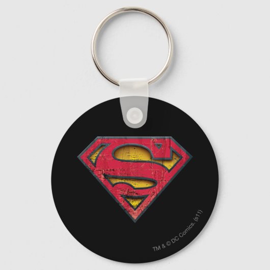Superman S-Shield | Logo in nood Sleutelhanger (Voorkant)