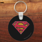 Superman S-Shield | Logo in nood Sleutelhanger (Voorkant)