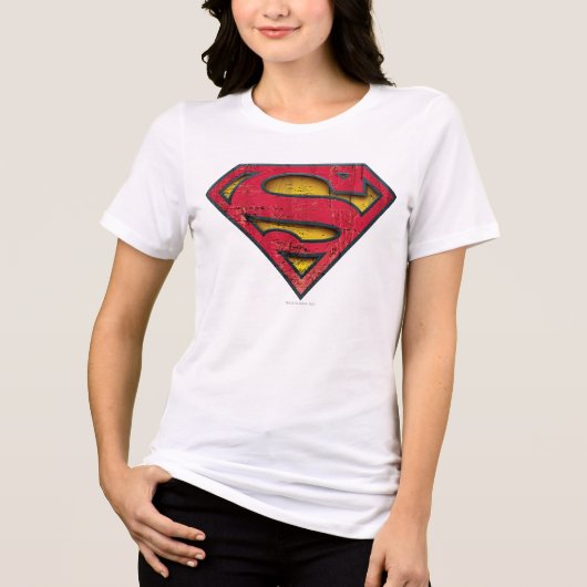 Superman S-Shield | Logo in nood Tri-Blend Shirt (Voorkant)
