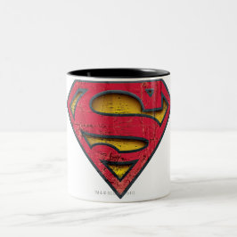 Superman S-Shield | Logo in nood Tweekleurige Koffiemok