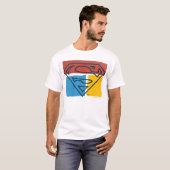 Superman S-Shield | Logo met rood blauw geel blok T-shirt (Voorkant volledig)