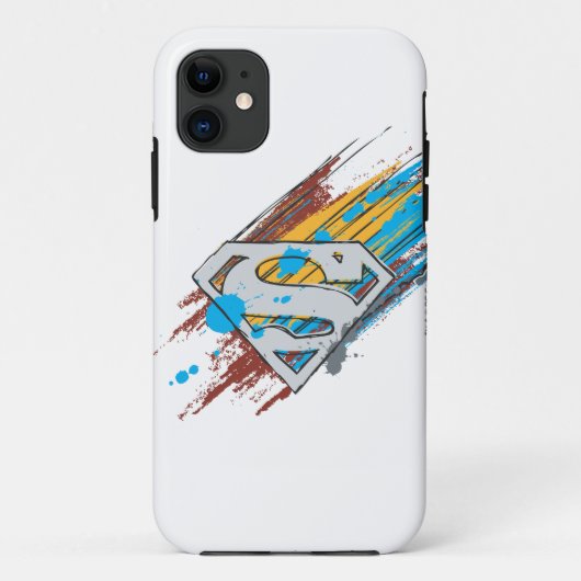 Superman S-Shield | Logo Paint Streaks Case-Mate iPhone Case (Achterkant)
