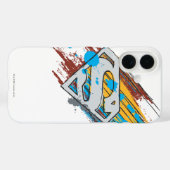 Superman S-Shield | Logo Paint Streaks Case-Mate iPhone Case (Achterkant (horizontaal))