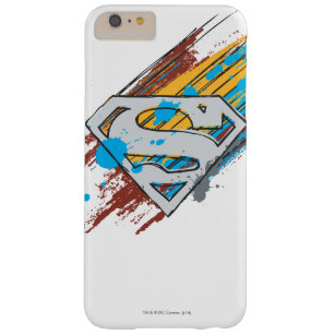 Superman S-Shield   Logo Paint Streaks Barely There iPhone 6 Plus Hoesje