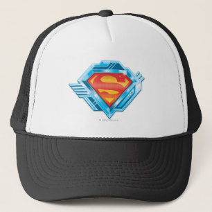 Superman S-Shield  Logo rood en blauw metaal Trucker Pet